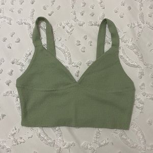 Green Crop Top